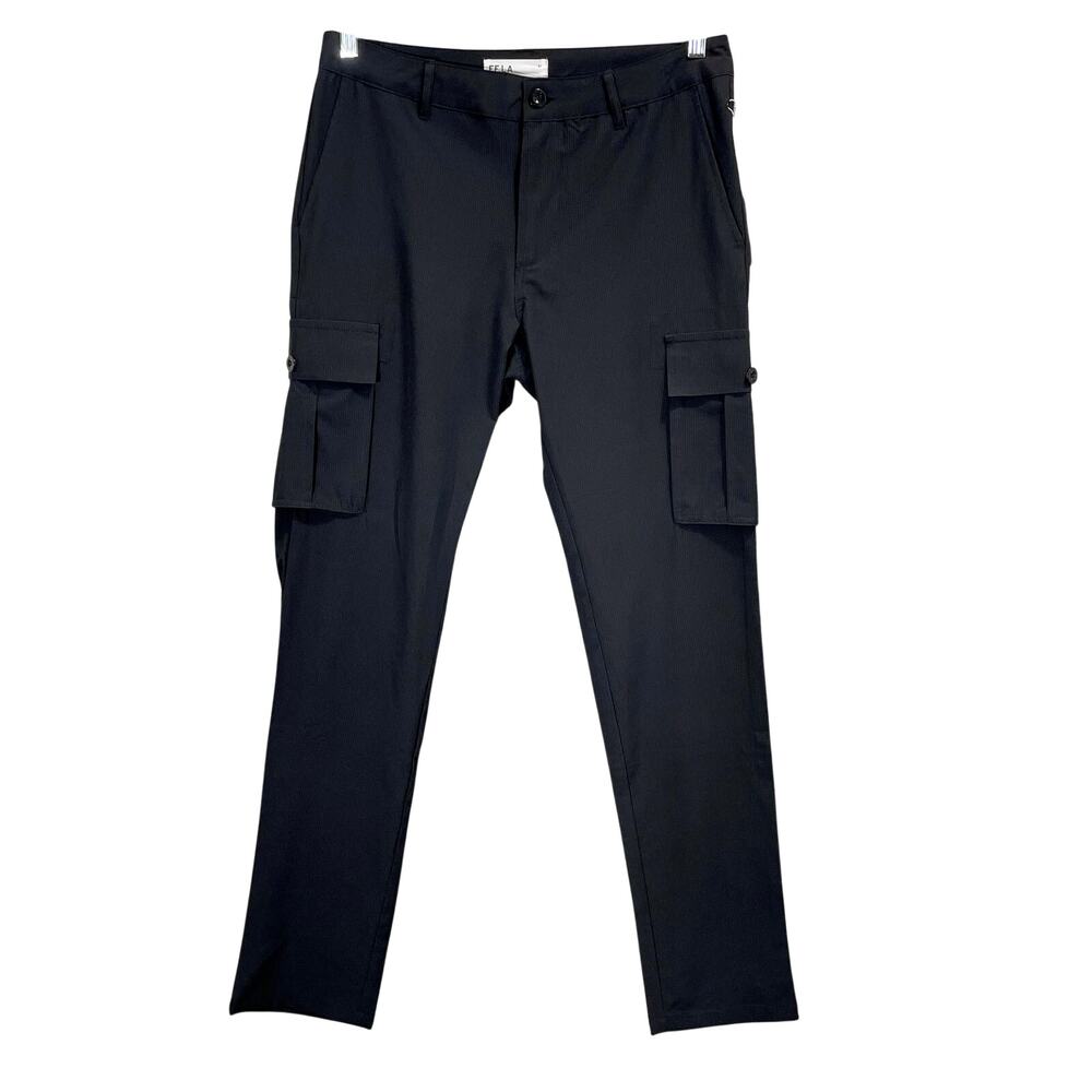 NWT Five Four LA Men's Black Cargo Pants Harrison Slim-fit Size 31x32 Streetwear
